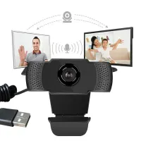 1080P HD Webcam with LED Light & Mic thumbnail 2