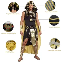 Men's Egyptian Pharaoh Costume Set thumbnail 3