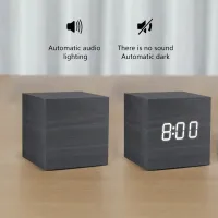 Wooden LED Digital Alarm Clock thumbnail 5