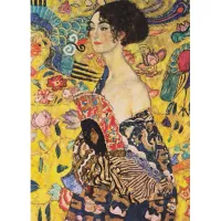 Klimt Lady With Fan 1000pc Puzzle thumbnail 4