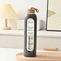 32oz Time-Marked Glass Water Bottle thumbnail 3