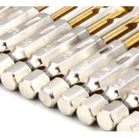 Titanium HSS Hex Shank Drill Bit Set thumbnail 4