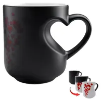 Color Changing Magic Mug with Romantic Heart Handle thumbnail 1