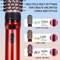 3-Head Hot Air Brush Hair Styler thumbnail 3