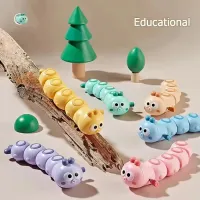 Cute Chained Caterpillar Wind-Up Crawling Toy thumbnail 1