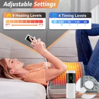 Electric Heated Blanket Mat Pad thumbnail 2