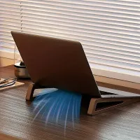 Foldable Wooden Laptop Stand thumbnail 6