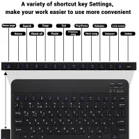 RGB Backlit Bluetooth Keyboard Mouse Combo thumbnail 4