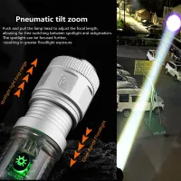 Solar USB Rechargeable LED Flashlight thumbnail 2