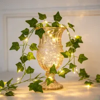 Solar Ivy Leaf Vine String Lights thumbnail 2