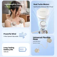 Portable Foldable Neck Fan thumbnail 2