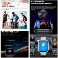 Watch Ultra K62 Smart Watch - 1000mAh AMOLED thumbnail 5