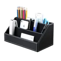 Pu Leather Desk Organizer Set (5-Piece) thumbnail 2