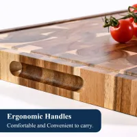 Acacia End Grain Chopping Board 16" thumbnail 3