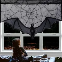 Halloween Lace Bat Spider Tablecloth thumbnail 5