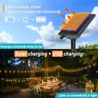 G40 Solar Patio String Lights thumbnail 3
