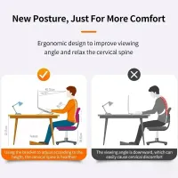 Ergonomic Laptop Stand with Cooling thumbnail 5
