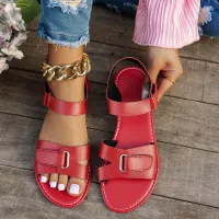 Women's Metal Buckle Flat Sandals thumbnail 2