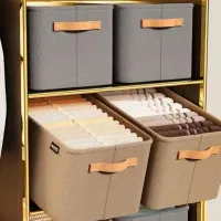 Fabric Foldable Storage Box Organizer thumbnail 4