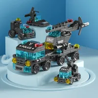6-in-1 City Vehicle Building Blocks Set thumbnail 4
