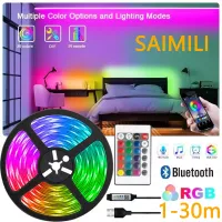 USB RGB LED Strip Light with Bluetooth Remote thumbnail 1