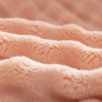 Coral Velvet Bubble Rabbit Sofa Blanket thumbnail 5