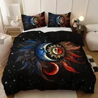 Boho Sun & Moon Duvet Cover Set thumbnail 4