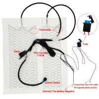 12V Carbon Fiber Car Seat Heater Kit thumbnail 6