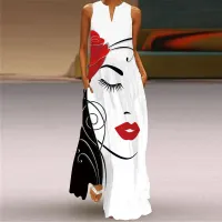 Vintage Print Boho Maxi Dress thumbnail 1