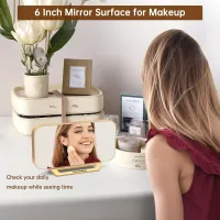 Slim Mirror Digital Alarm Clock thumbnail 3