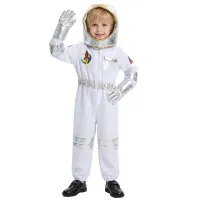 Kids Spaceman Astronaut Costume with Cap thumbnail 4