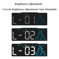 USB Digital Alarm Clock with Temp Display thumbnail 2
