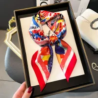 Luxury Horse Pattern Silk Scarf thumbnail 2