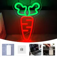 Carrot LED Neon Wall Sign thumbnail 4