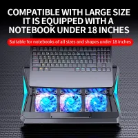 Q3 Gaming Laptop Cooler with 6 Fans thumbnail 4