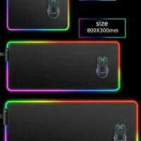 Large RGB Gaming Mousepad with LED Backlight thumbnail 6