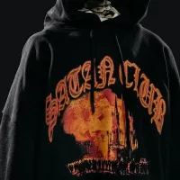Oversized Satan Club Hoodie - Y2K Streetwear thumbnail 2