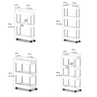 Slim Rolling Storage Cart Organizer thumbnail 6
