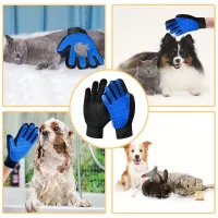 2-in-1 Pet Grooming Gloves Set thumbnail 6