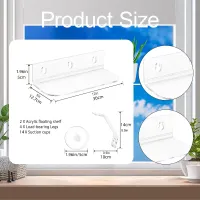 Acrylic Suction Cup Plant Shelf thumbnail 2