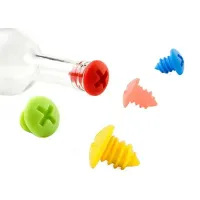 Silicone Screw Shape Wine Stopper thumbnail 1