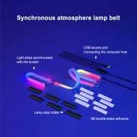 RGB Gaming Strip Light with Monitor Sync thumbnail 6