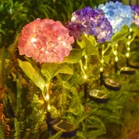 Solar Hydrangea LED Garden Lights thumbnail 2