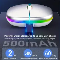 Wireless Mouse Rechargeable LED Backlit thumbnail 3