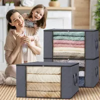 Foldable Non-Woven Storage Box with Window thumbnail 2