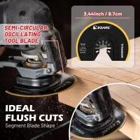 EZARC Titanium Oscillating Saw Blades 4-Pack thumbnail 4