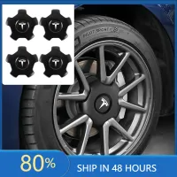 Tesla Wheel Center Hub Caps 4-Pack thumbnail 1