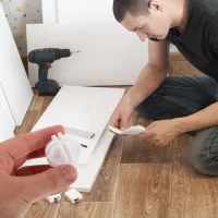 White Rotating Wire Cube Connectors 10Pcs thumbnail 3