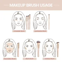 MAANGE 7pc Makeup Brush Set thumbnail 6