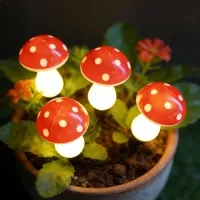 Solar Mushroom Stake Lights thumbnail 4